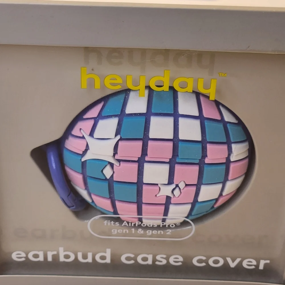 8 New Heyday Earbud Case Cover Fits AirPods Pro gen 1 & 2 - Disco Ball Sealed